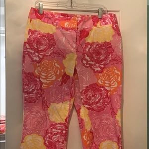 Vintage Lilly Pulitzer cropped ankle pants size 10